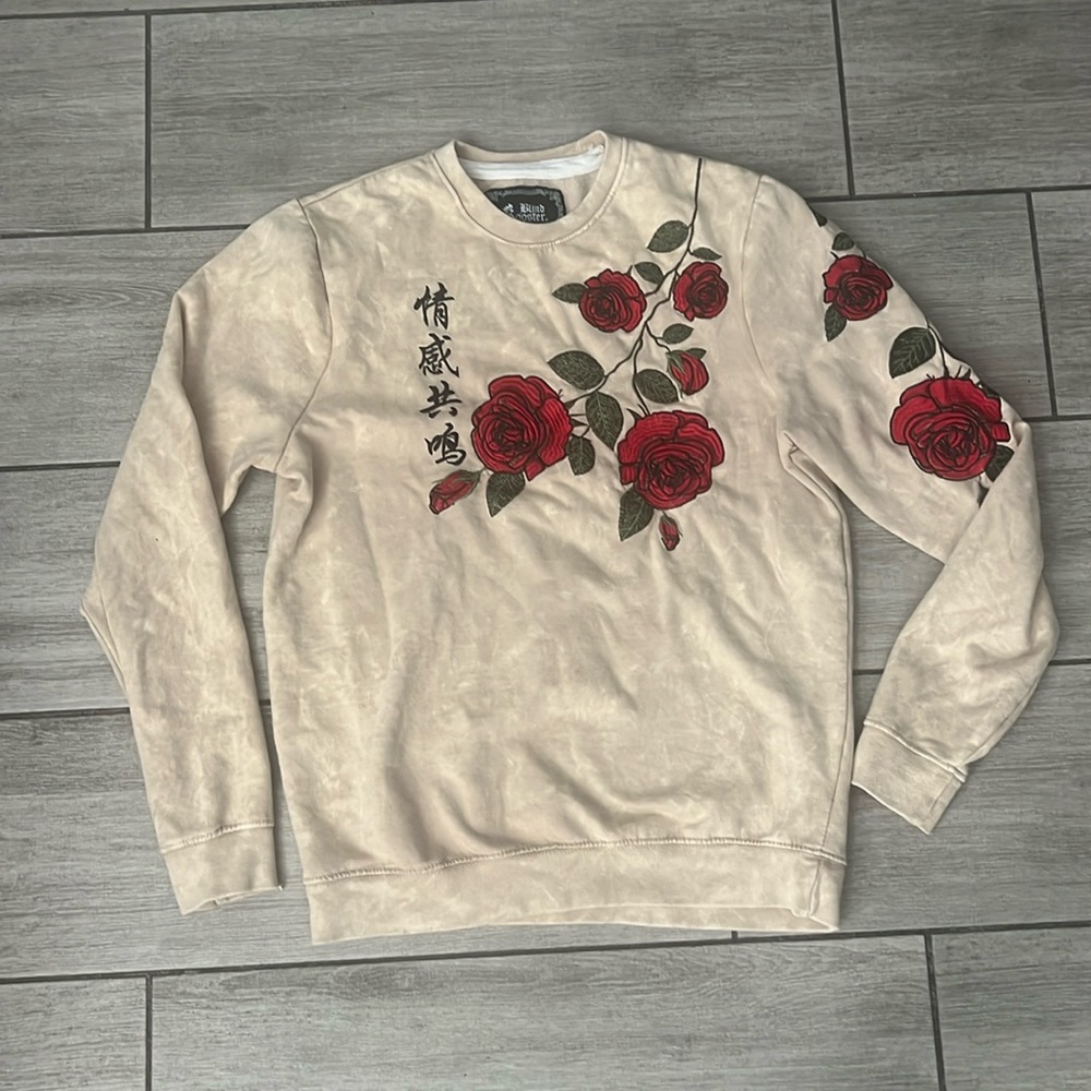 Blind Rooster Japanese Style Sweatshirt Size Medium